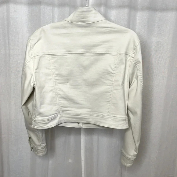 DKNY NWOT Cropped Cotton Jacket with Pockets, Size M - Picture 5 of 10